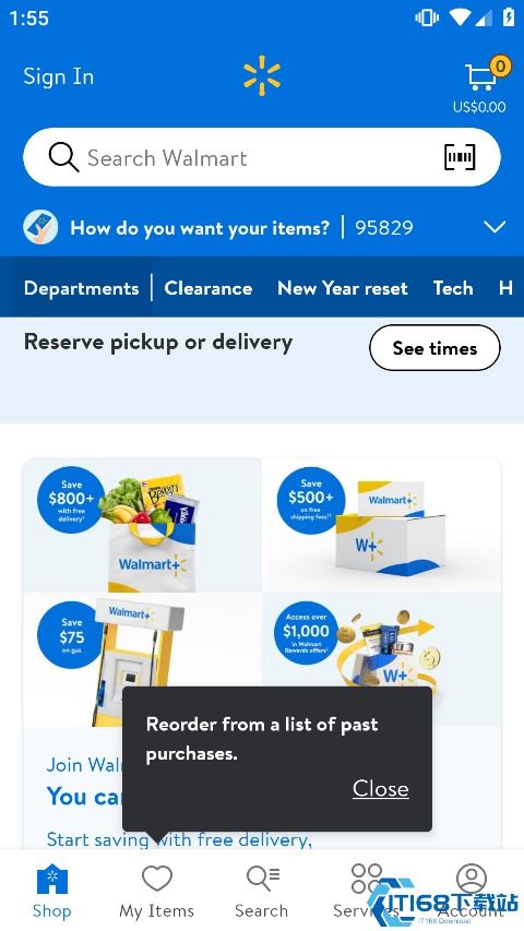 沃爾瑪超市網上購物app安卓客戶端下載 沃爾瑪超市網上購物app中文版下載v24.6.1 it168下載站
