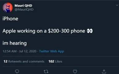 蘋果或將推出低價iPhone,1400元起沖擊安卓千元市場